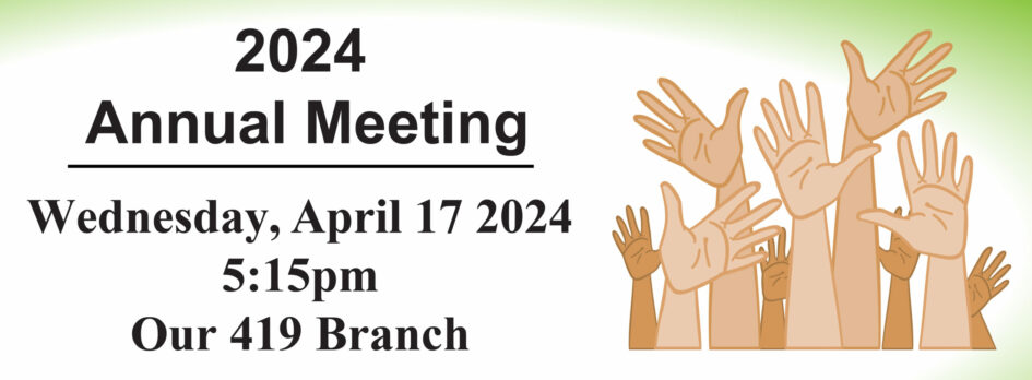 2024 Annual Meeting April 17 at 5:15pm